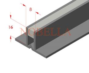 Glue expansion joints grey transparent - 16x8 mm