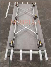 ADJUSTABLE FRAME FOR WEARING AND INSTALLATION OF LARGE TILES UP TO 1.5 m.  SIRI MACHO