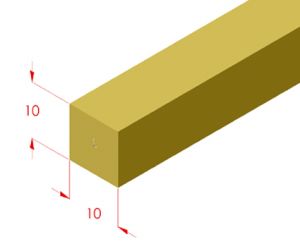 Natural polishing brass joint 