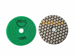 DIAMOND FLEXIBLE DRY PAD Ø100 мм WITH VELCRO, GRIT #1000