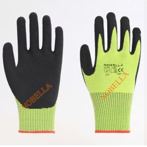 KNITED WORKING GLOVES  DIPPERED IN LATEX / NATURAL RUBBER