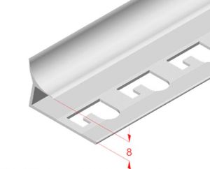 PVC innercorner profile for linings 