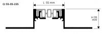 КОНСТРУКТИВНА ДЕЛАТАЦИОННА ЛАЙСТНА / РАБОТНА ФУГА CJ 55x35x155