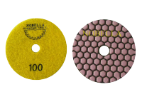 DIAMOND FLEXIBLE DRY PAD Ø100 мм WITH VELCRO, GRIT #100