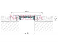 КОНСТРУКТИВНА ДЕЛАТАЦИОННА ЛАЙСТНА / РАБОТНА ФУГА 100x200x28 P