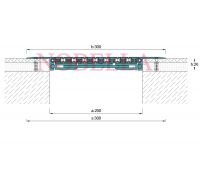 КОНСТРУКТИВНА ДЕЛАТАЦИОННА ЛАЙСТНА / РАБОТНА ФУГА 200x300x26 P