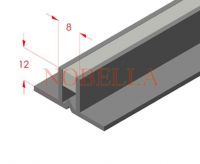 Glue expansion joints grey transparent - 12x8 mm