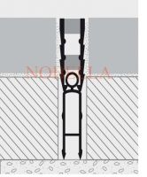 Cement expansion joints grey transparent - 43x8 mm