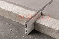 Cement expansion joints grey transparent - 43x8 mm