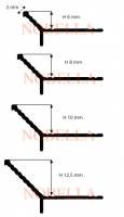 Y-SHAPED ALUMINUM CORNER PROFILE    12,5 mm.