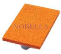 SOFT ORANGE FOAM RUBBER TROWEL WITH POLYURETHANE SUPPORT