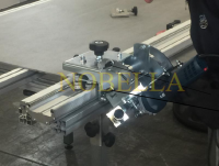 FRAME FOR INSTALLATION OF ANGLE GRINDER FOR BLADE Ø125, ON A GUIDE FOR SPECIAL SYSTEM FOR CUTTING LARGE TILES