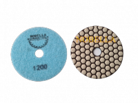 DIAMOND FLEXIBLE DRY PAD Ø100 мм WITH VELCRO, GRIT #1200