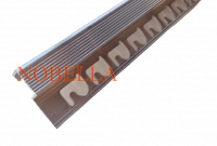 ALUMINUM ANTI-SLIP PROFILE FOR STEPS   H10x22 mm