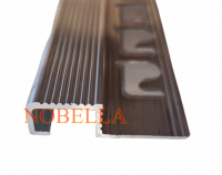 ALUMINUM ANTI-SLIP PROFILE FOR STEPS   H10x22 mm