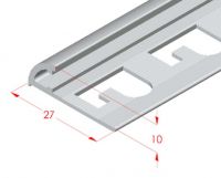 Corner and finishing inox profile with protection paper 