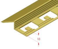 Transition finishing brass profile 