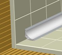 Pvc profile for joints between floor and lining 